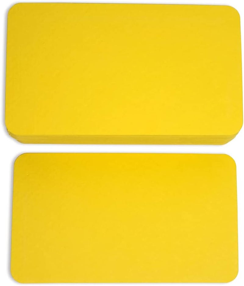 PPAPPAPPIYO 3.5x2 Blank color index cards (100) Paper - Blank (yellow) - Image 3