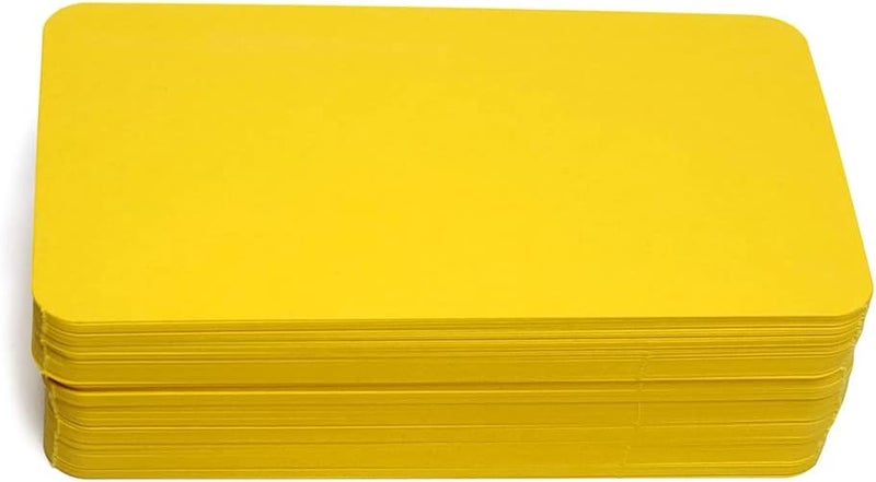 PPAPPAPPIYO 3.5x2 Blank color index cards (100) Paper - Blank (yellow) - Image 1
