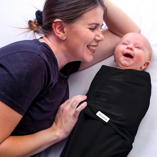 Benoxine Organic Cotton Baby Swaddle Sleep Sack 0-3 Months - Soft Breathable Hypoallergenic Swaddle Wrap Blanket for Newborns Infants - Unisex for Boys Girls, Improves Sleep & Calms Startle Reflex - Image 2