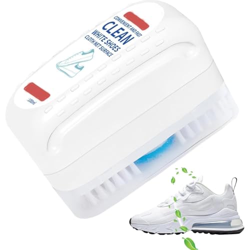 MOROVIK Shoe Cleaner Brush, Powerful 2-in-1 Multifunctional Shoe Cleaner Brush, Shoe Scrub Brush, Non Wash Deep Cleaning Sneaker Brush, White Shoe Cleaner - Sports Shoe Care Kit (1) Plastic - Image 1