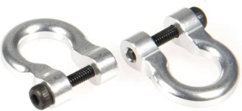 قطع غيار RC لطراز تراكساس TRX-4 مقياس 1/10، خطافان من سبيكة معدنية، كلاليب جر وتوصيل، ترقيات وإصلاحات واستبدالات وتعد��لات وإكسسوارات لسيارة الزحف RC (فضي) - Image 3