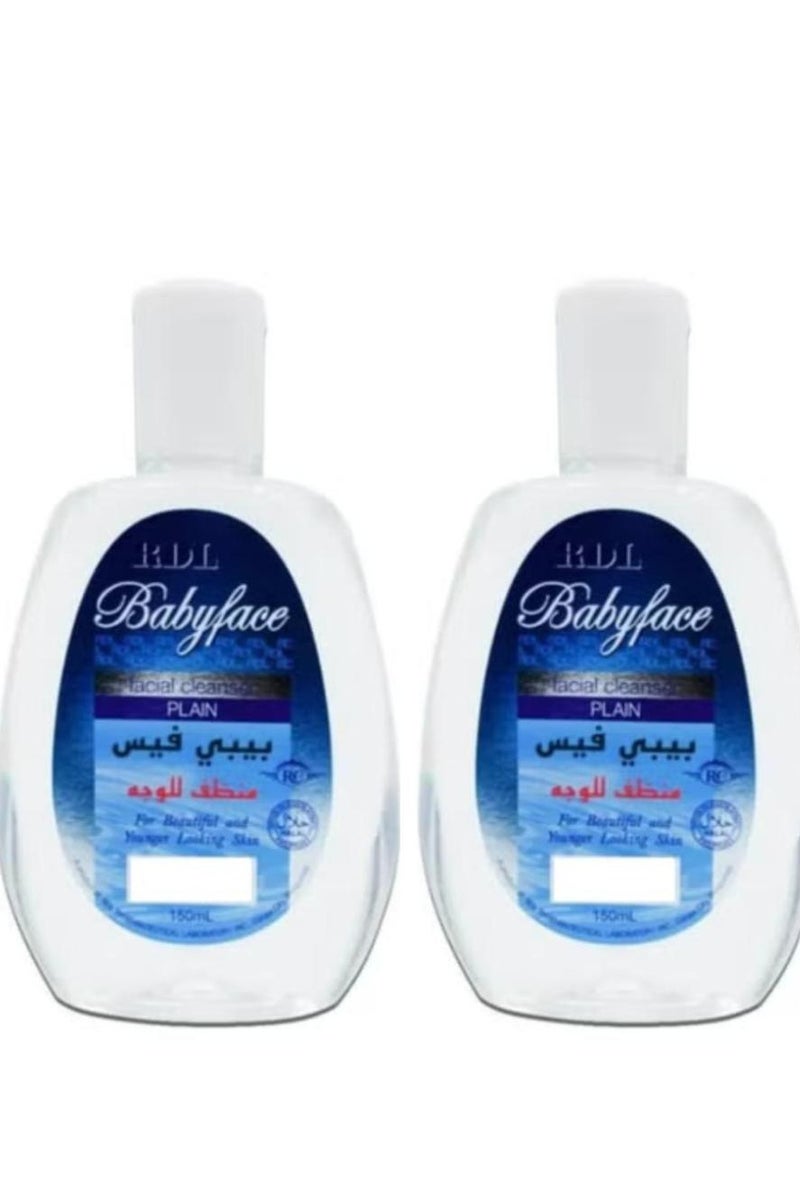 RDL Baby Face Plain Facial Cleanser 150 ml 2 pcs