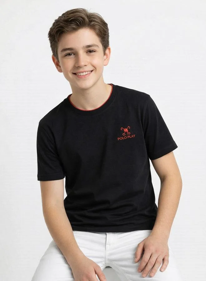 Polo Play Teen Boys Logo Crew Neck T-Shirt