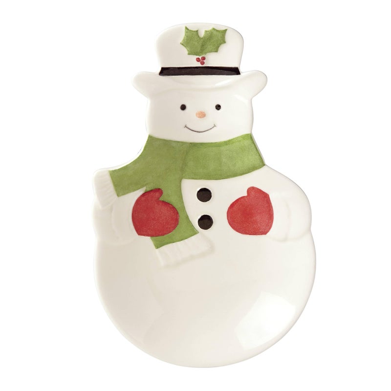 Lenox 882206 Holiday Snowman Spoon Rest Christmas Hosting