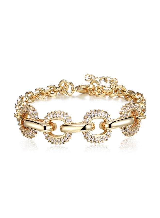 FANZE Stackable Bracelets for Women, Layered Bracelet Gold Bracelets for Women Trendy Birthday Christmas Anniversary Graduation Gifts - Image 1