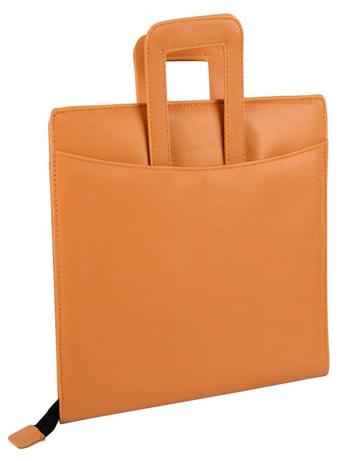 Pareek Document File with Handle B4 Office Handle Faux Leather Bag for Loose documents - Image 2