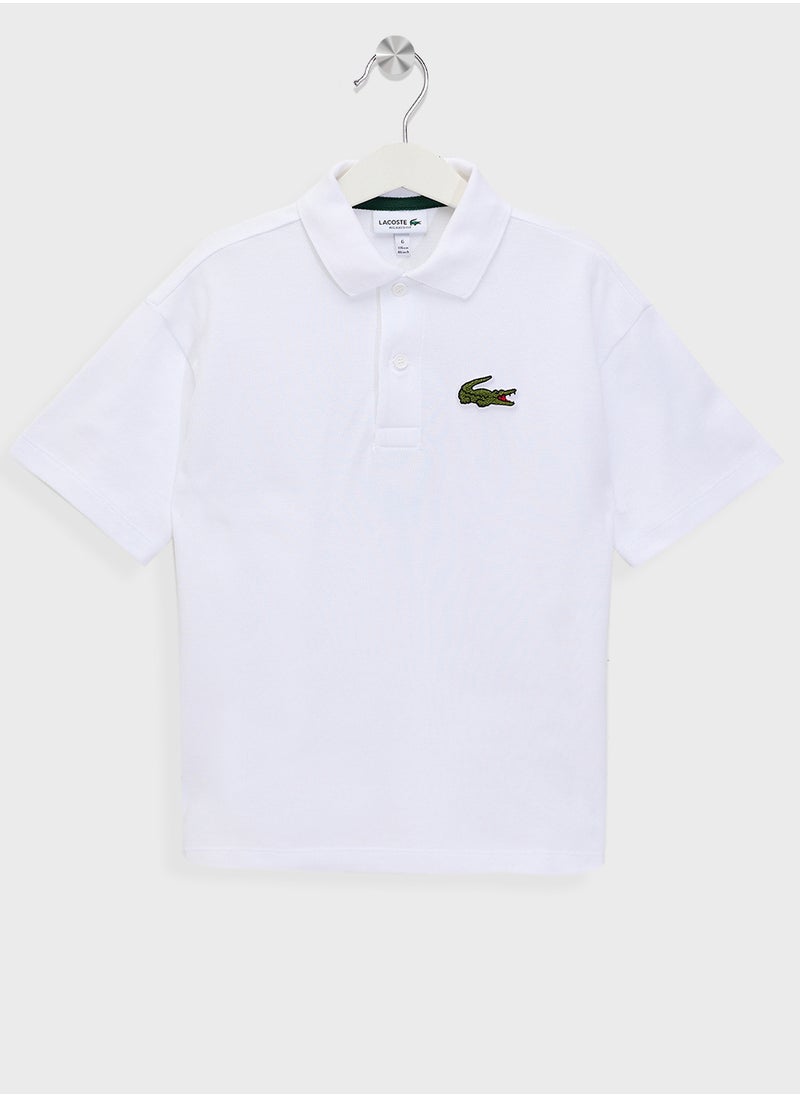 LACOSTE Kids Logo Polo T-Shirt  - Image 1