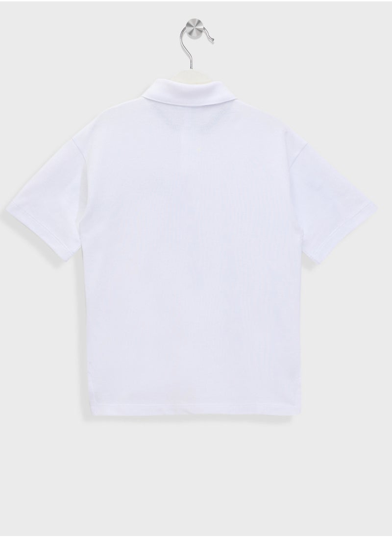 LACOSTE Kids Logo Polo T-Shirt  - Image 2