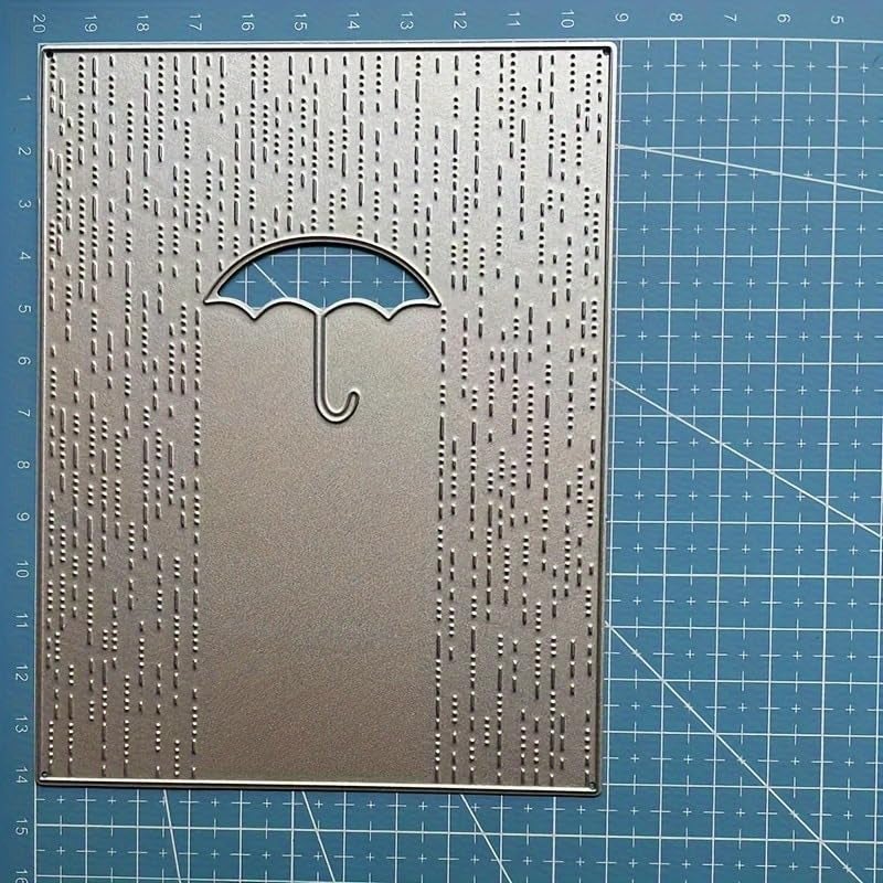 Lapoo Flowers Metal Cutting Die for Scrapbooking - Durable, Cut Stencils for DIY Scrapbook Photo Album Decorative Paper Card, Card Making Supplies, Embossing (Umbrella Alone in The Rain 5.6 x 4.3 in) - Image 5