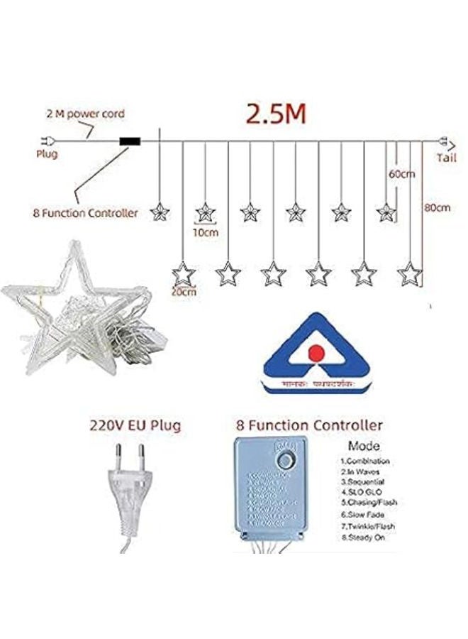 2.5 متر، أضواء ستارة كروية (عبوة من قطعة واحدة) - Image 4