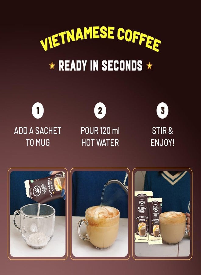 Sleepy Owl Vietnamese Coffee Premix, Instant Coffee Premix Sachets, Bold & Creamy, Café-Style Brew at Home, 3 in 1 Coffee, Made with Condensed Milk, 100g (5 Sachets x 20g) - Image 4