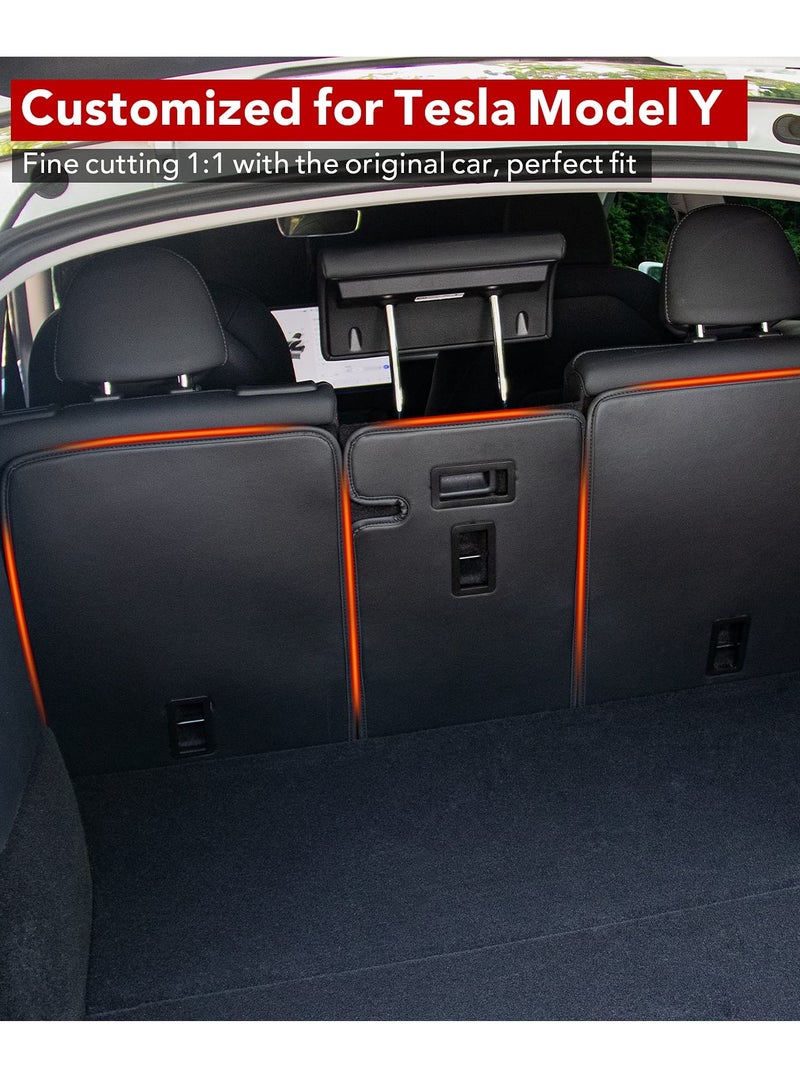 Second Row Seats Back Cover for Tesla Model Y, All Weather Seat Protector Pet Mat for 2023 2022 2021 2020 Model Y - Image 3