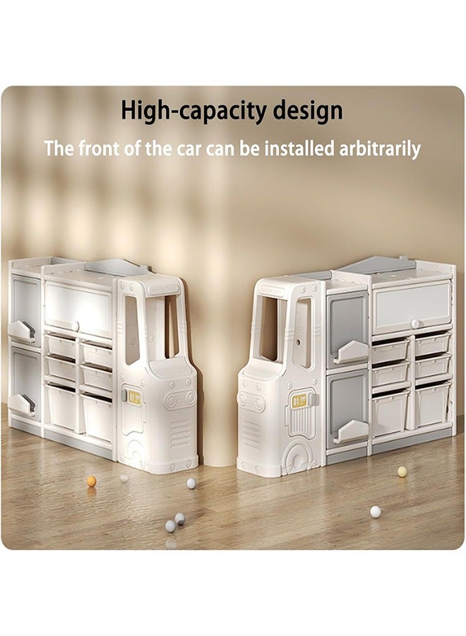 Beauenty Children's Toy Storage Organizer  Large Kids Toy Chests  Kids Storage Bins Toy Boxes  Car Children's Toy Storage Rack  Toy Box Organizer for Kids' Playroom (Car-A) - Image 5