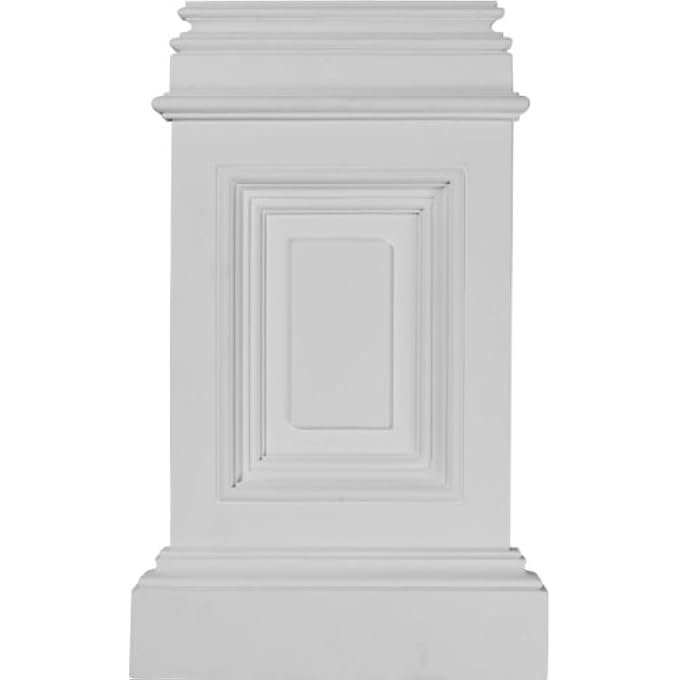 BAS10X17X02CL 10 7/8-INCH W X 2 1/4-INCH D X 17 3/4-INCH H CLASSIC SMALL PEDESTAL BASE - Image 1
