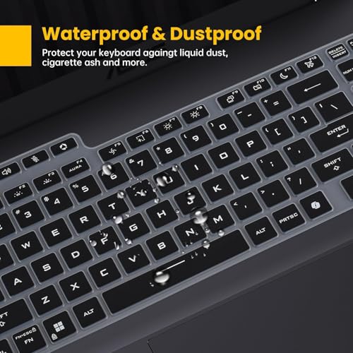 RAYA Premium Keyboard Cover for 2025 ASUS TUF Gaming A16/F16 16inch Laptop. (Black Silicone) - Image 5