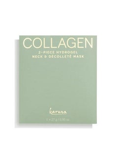 Karuna Collagen Hydrogel 2piece Neck and Décolleté Sheet Masks Skin Care Products with Collagen Hydrogel Technology for Smoothing Wrinkles Fine Lines and Deep Moisturizing of Skin (1 Pack)  - Image 3