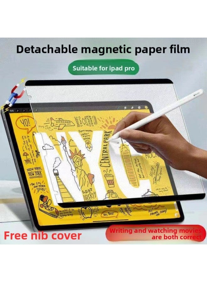 2022 Applicable IPad Paper Film 2021 Pro11 Tablet Frosted Handwriting Painting Film HD Film 2020-Color:Japanese Generation Paper Film (professional Painting) 2 Pieces-Size:2022(ipad Pro) 12.9-inch - Image 3
