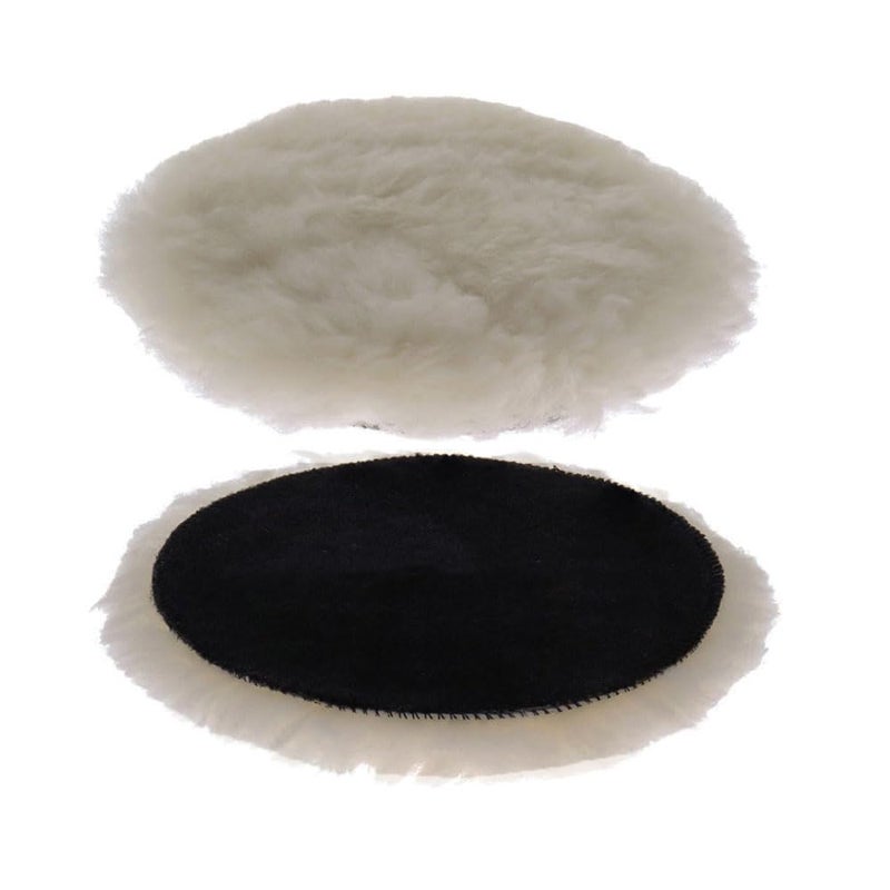 MLD MLD 5 Soft Wool Polishing Pad with Hook and Loop PWP106 5 inch Pack of 1  - Image 1