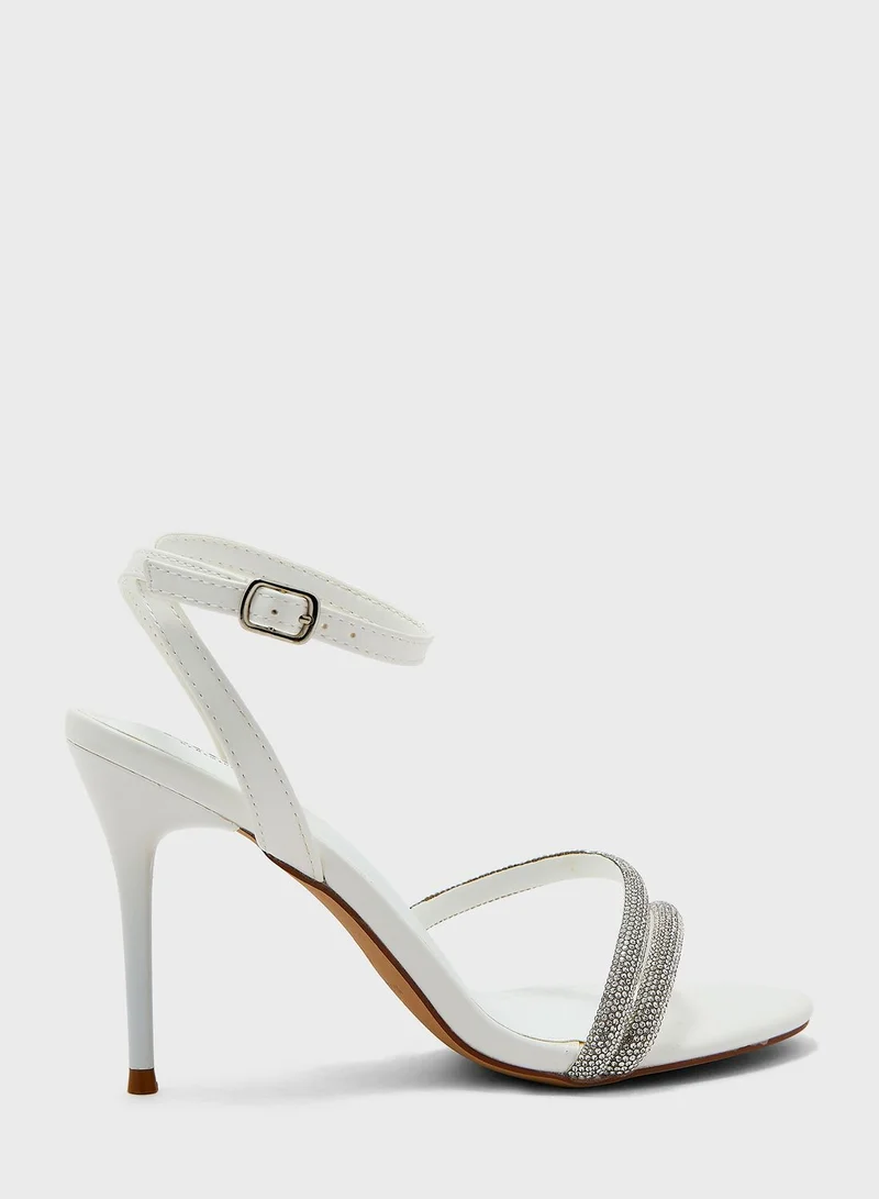 Ella Limited Edition Diamante Double  Strap  Sandal