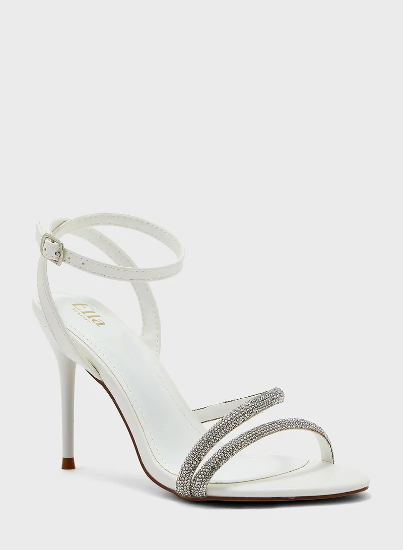 Ella Limited Edition Diamante Double  Strap  Sandal