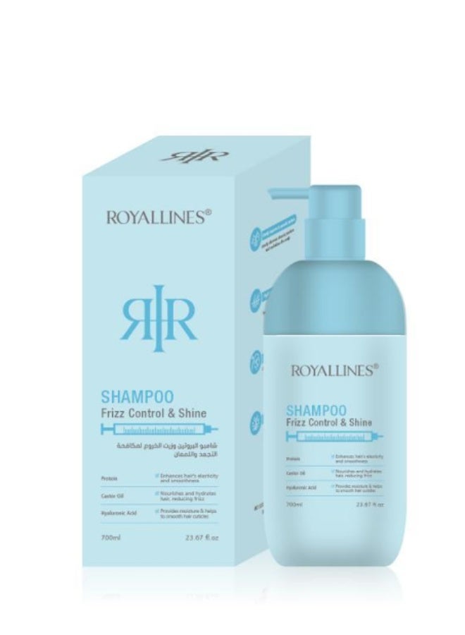 Protein & Castor Oil Frizz Control & Shine Shampoo 700 ml