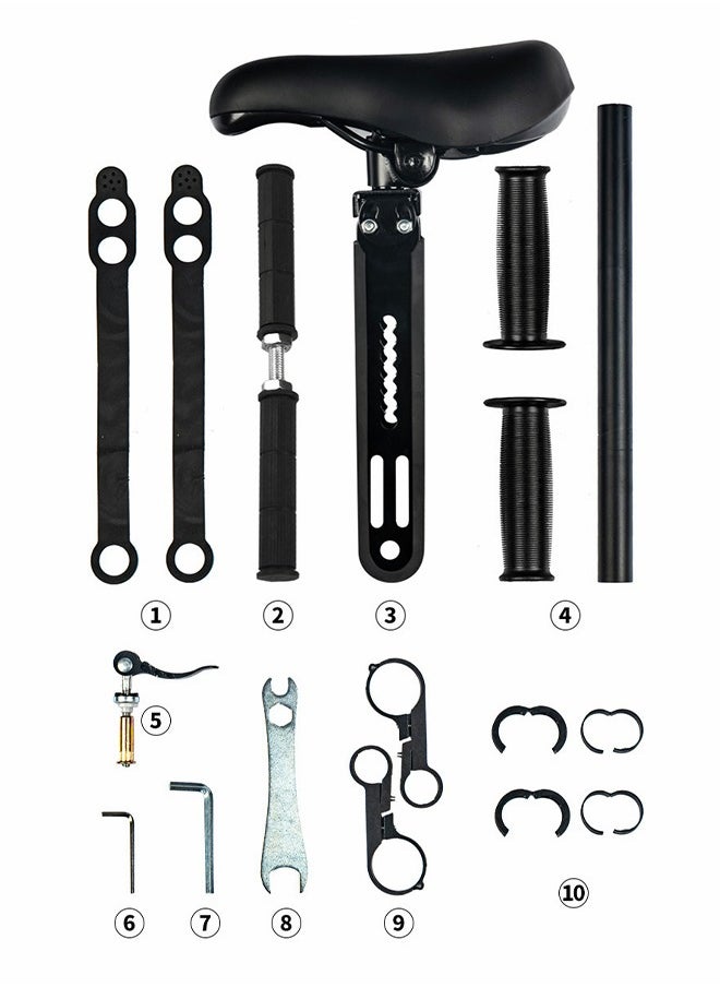 GROIC Child Bike Seat Handlebar Accessories, Front-mounted Bike Seat, Parent-child Riding Accessories, Suitable for Mountain Bikes, Road Bikes, Vintage Bikes  - Image 4
