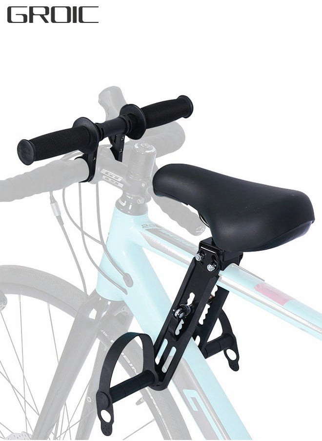 GROIC Child Bike Seat Handlebar Accessories, Front-mounted Bike Seat, Parent-child Riding Accessories, Suitable for Mountain Bikes, Road Bikes, Vintage Bikes  - Image 1