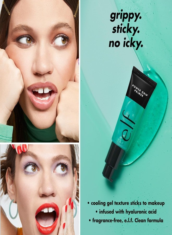 elf e.l.f. Power Grip Primer, Gel-Based & Hydrating Face Primer for Smoothing Skin & Gripping Makeup, Moisturizing & Priming, Vegan & Cruelty-Free, 0.811 Fl Oz - Image 3