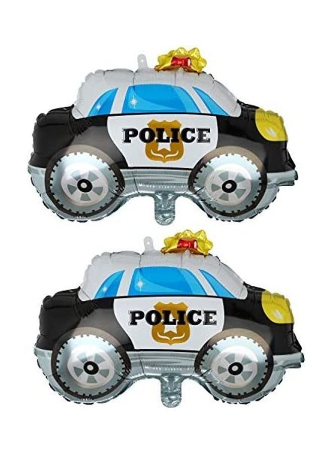 NIBEMINENT 2-Piece Police Car Themed Balloons
