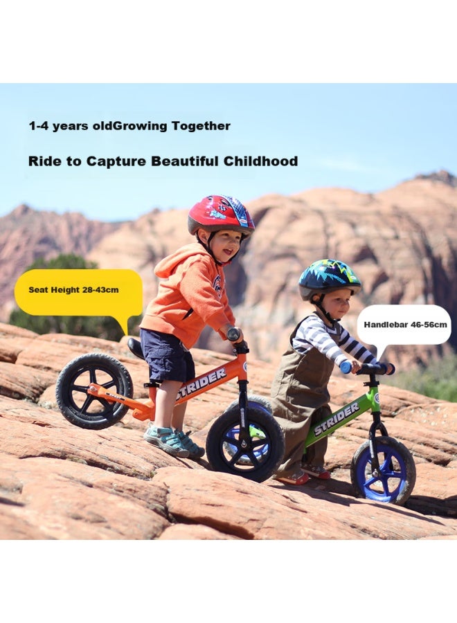 Strider Kids Balance Bike For Ages 1-5, 12-inch Sport Racing Bicycle, Gray - Image 3