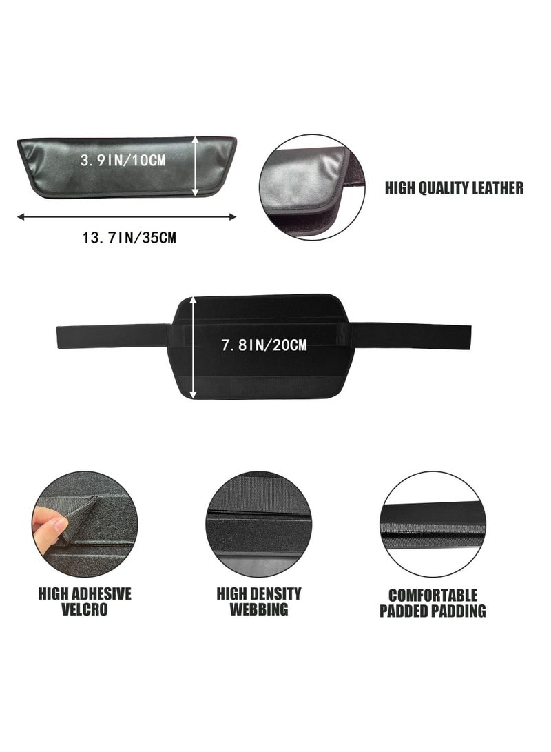 Captaintech Hip Thrust Belt, Hip Belt Pads for Glute Workout,  Dumbbell Gravity Workout, with Dumbbells Kettlebells for Lunges Reverse Squat（Black） - Image 5