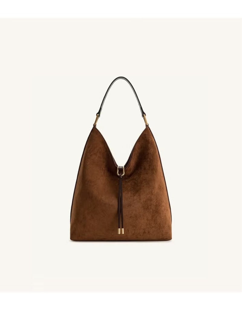 JW PEI PEI Tote Bag - Hobo Bag with Spacious Capacity, Effortlessly Chic Shoulder/Chest Bag — Brown 