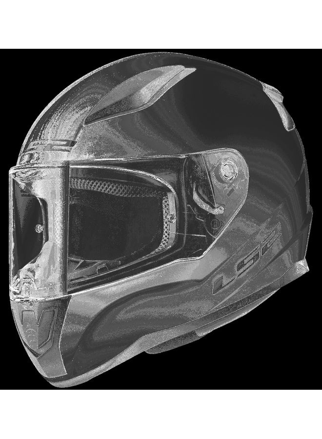 LS2 RAPID II Full Face Motorcycle Helmet Gloss White Size XS | Sport Touring Full Face Helmet - Image 1