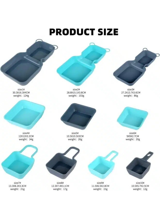 Premium Plastic Stackable Trays Platters for Fruit Vegatables Snacks Dessert Picnic Kids - Image 5