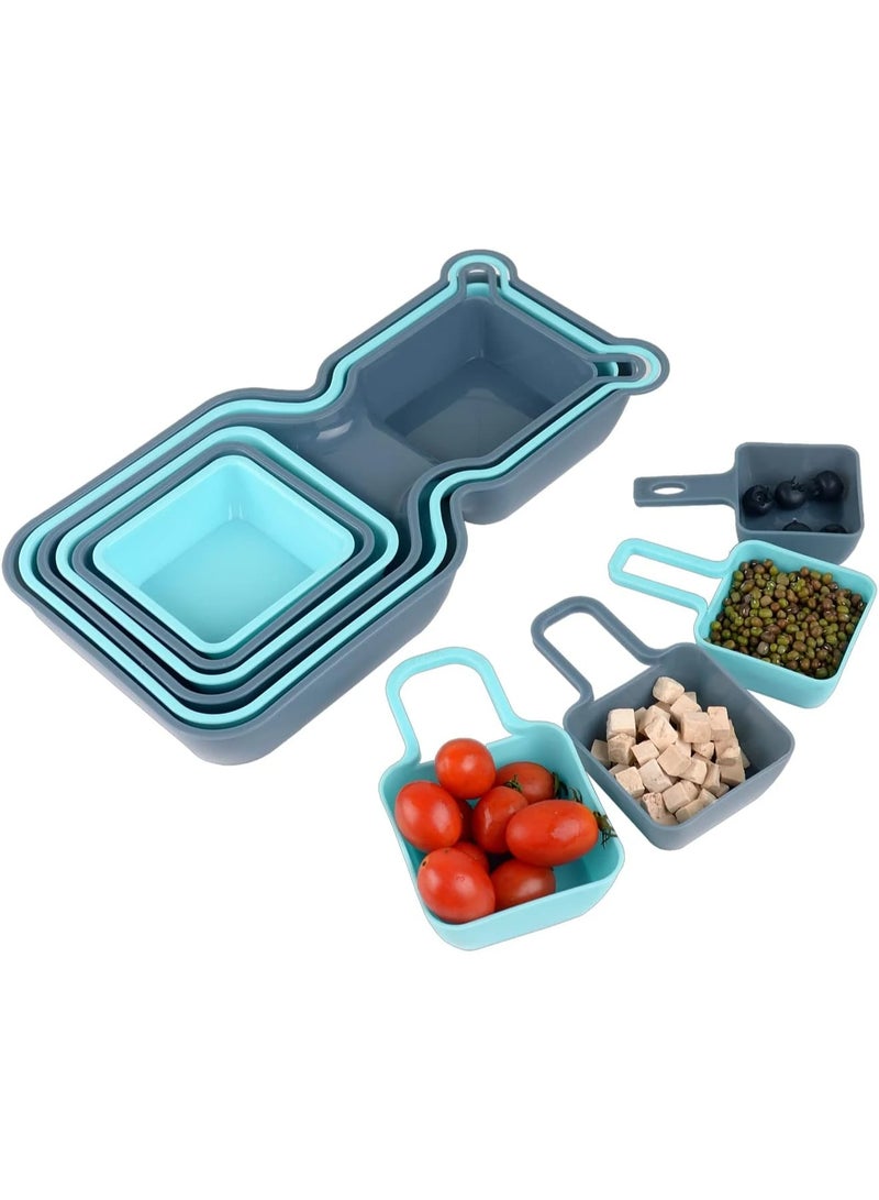 Premium Plastic Stackable Trays Platters for Fruit Vegatables Snacks Dessert Picnic Kids - Image 1