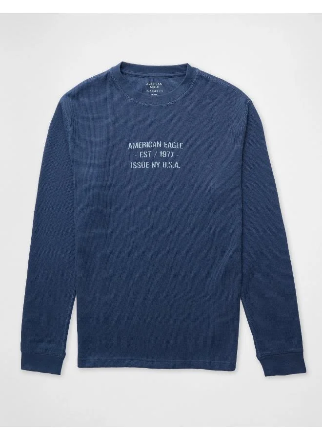 American Eagle AE Long Sleeve Thermal T-Shirt