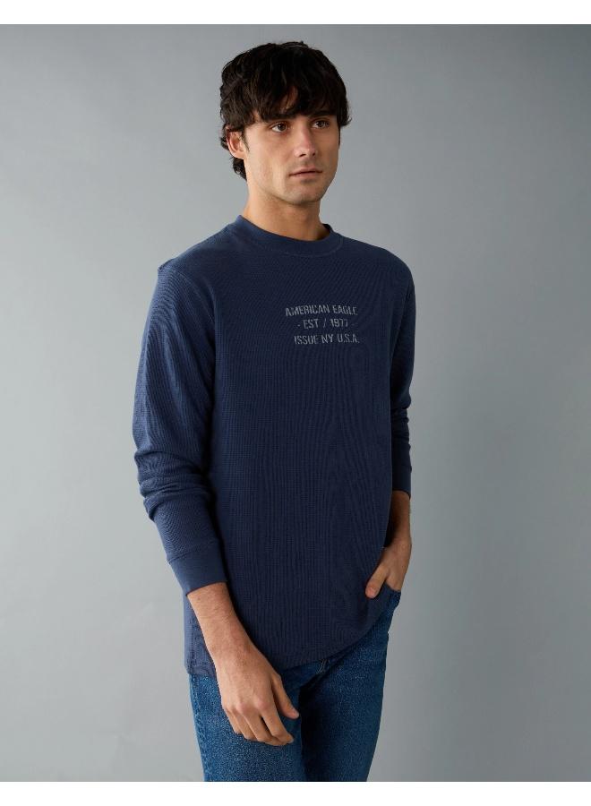 American Eagle AE Long Sleeve Thermal T-Shirt - Image 1