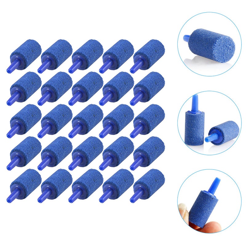 25Pcs Aquarium Air Stone Fish Cylinder Bubble Release Air Stone for Pond - Image 4