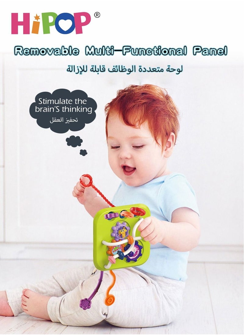 HIPOP Baby Toy Activity Cube,Detachable Panel,Early Education Cognitive Grasping Sorter,Baby Educational Toys  - Image 4