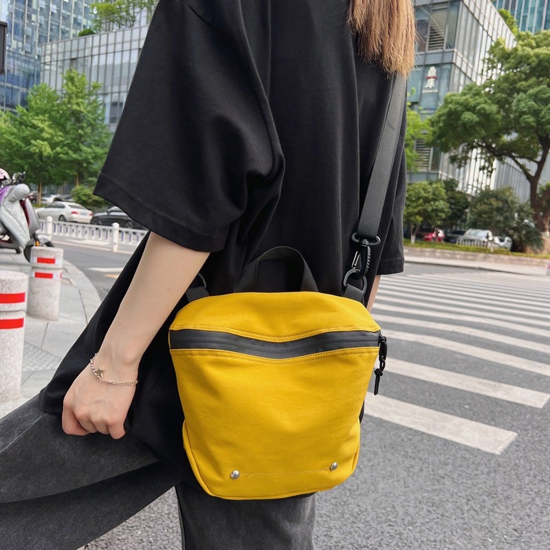 Trendy Cool Lightweight Small Satchel Women'S Solid Color All-Match Shoulder Bag Multi-Functional Casual Sports Commuter Small Backpack For Male Students - Image 3