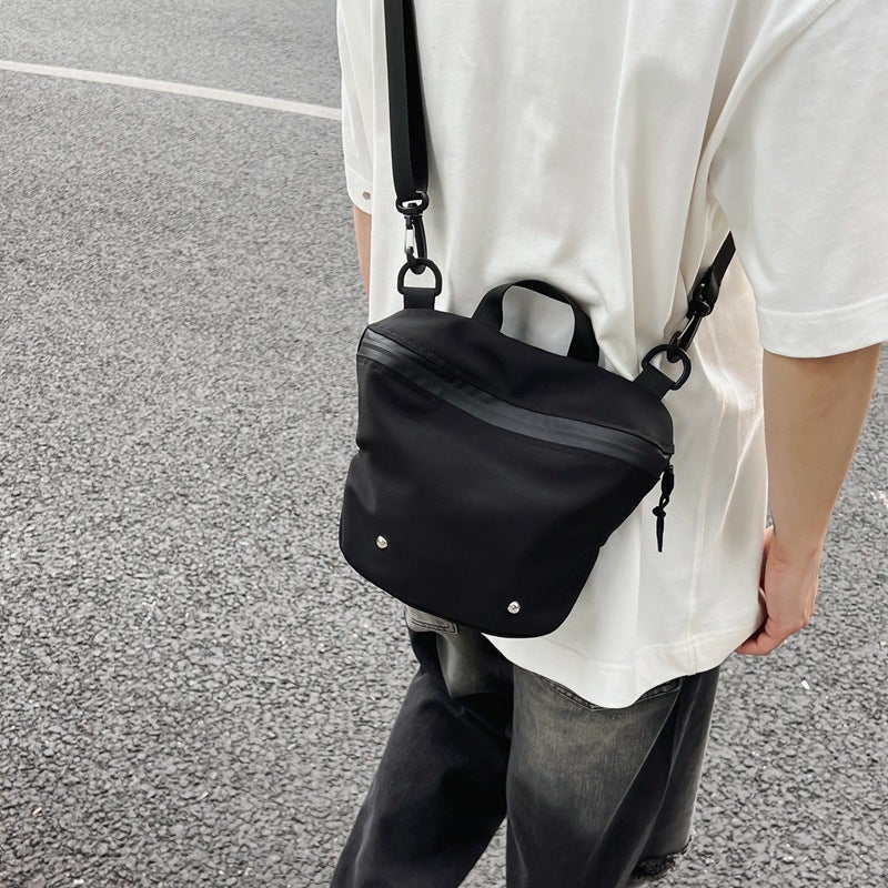 Trendy Cool Lightweight Small Satchel Women'S Solid Color All-Match Shoulder Bag Multi-Functional Casual Sports Commuter Small Backpack For Male Students - Image 4