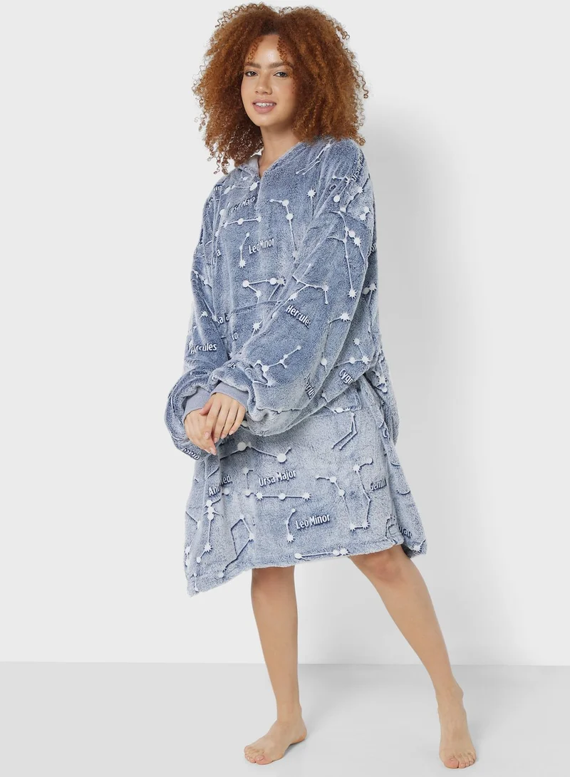 Kanguru Kanguru - Hoodie Wearable Blanket - Constellations
