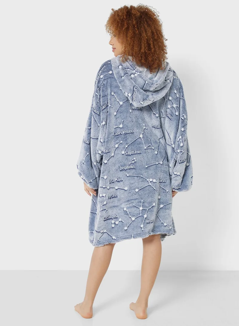 Kanguru Kanguru - Hoodie Wearable Blanket - Constellations