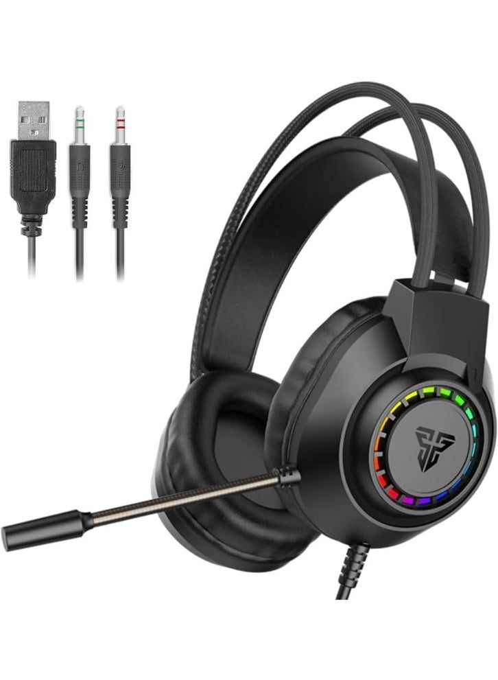 FANTECH PORTAL HQ55 Gaming Headset, Stereo Gaming Headphones with Built-in Microphone, Comfortable Over-Ear Design for PC & Laptop - Image 1