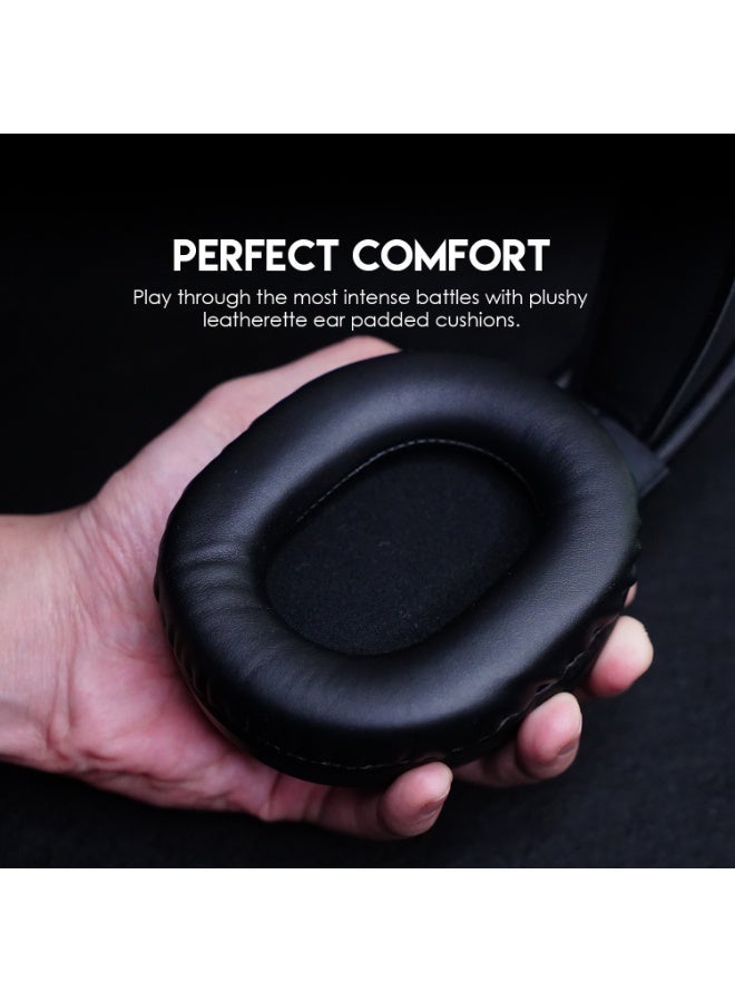 FANTECH PORTAL HQ55 Gaming Headset, Stereo Gaming Headphones with Built-in Microphone, Comfortable Over-Ear Design for PC & Laptop - Image 4