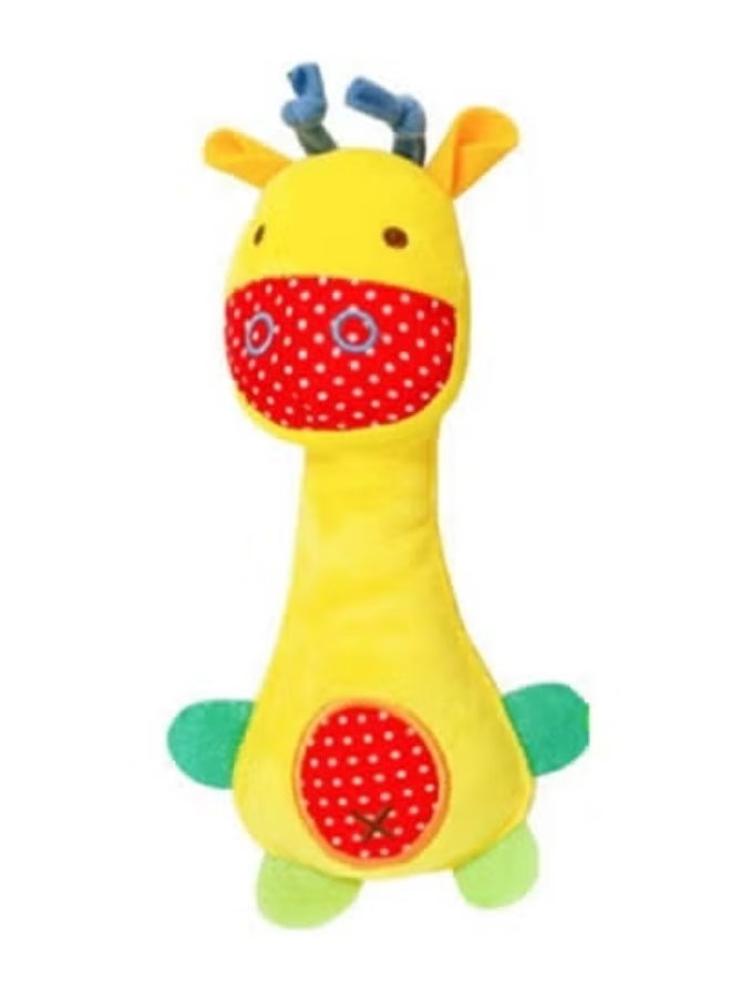 جبيه عصي خشخيشة يد محشوة كرتونية محشوة على شكل حيوان محشو ناعم للأطفال الصغار - Image 1