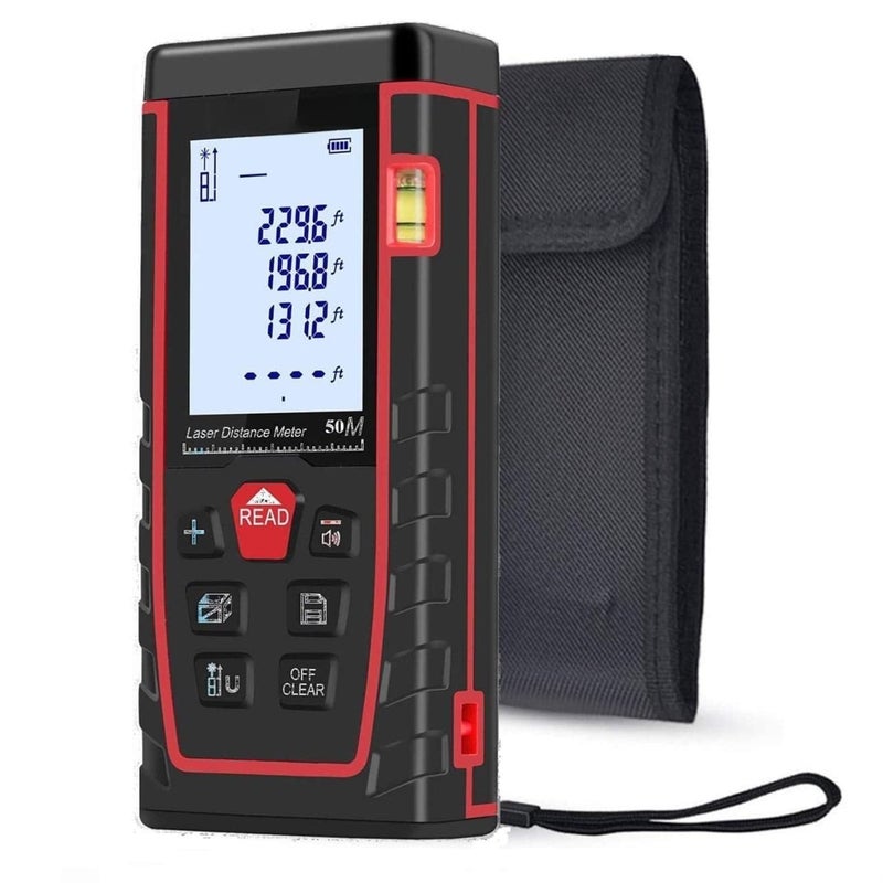 Generic Laser Range FinderDistance Measuring Meter Tape Black 164 Feet40 m - Image 1