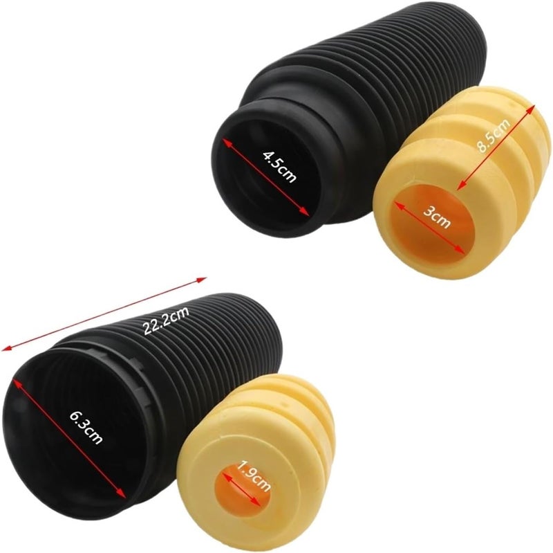 Vuzmode Front Dust Cover Air Shock Absorber Bellow Buffer Boot Set - Image 2
