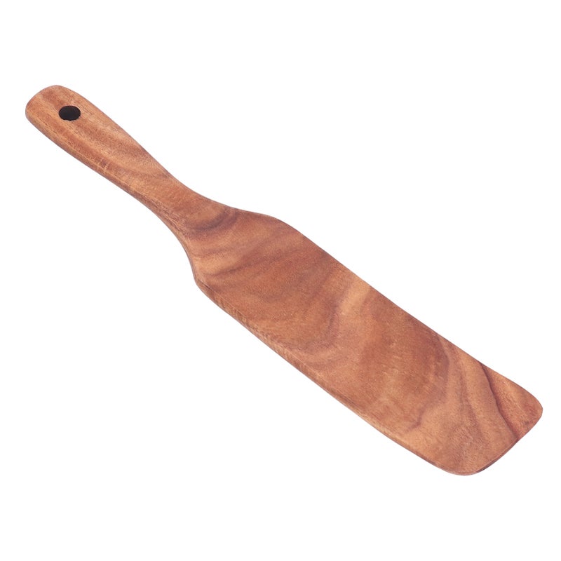 Teak Spatula Wooden Steak Pizza Cooking Salad Frying Spatula for Business Gifts Home KitchenLarge Shovel 13.8x2.4inch - Image 2