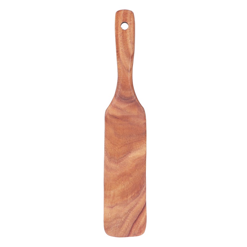 Teak Spatula Wooden Steak Pizza Cooking Salad Frying Spatula for Business Gifts Home KitchenLarge Shovel 13.8x2.4inch - Image 1